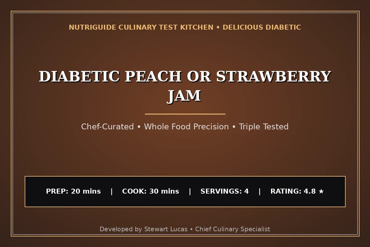 Diabetic Peach Or Strawberry Jam