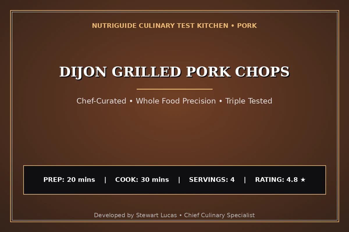 Dijon Grilled Pork Chops