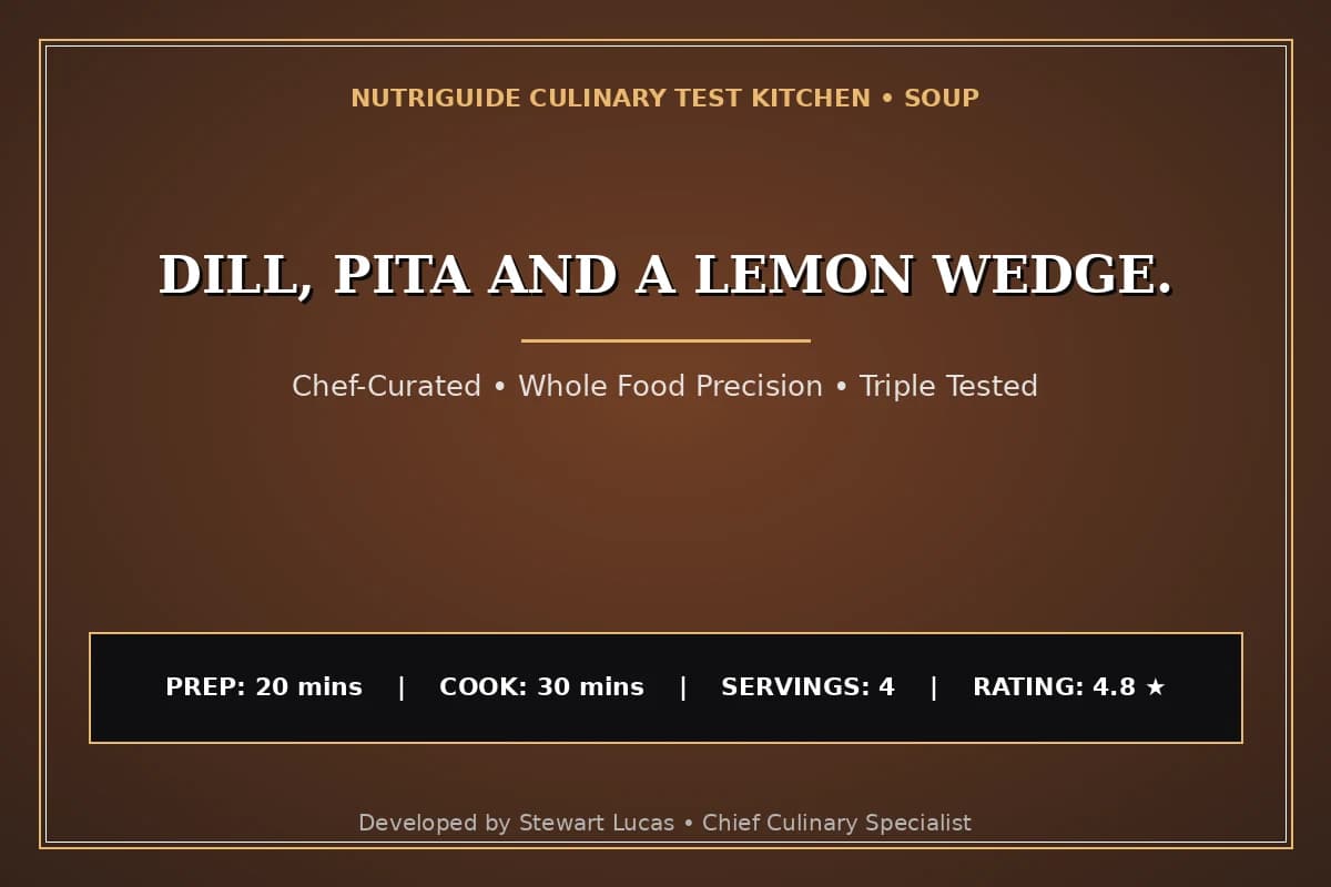 Dill, Pita And A Lemon Wedge.