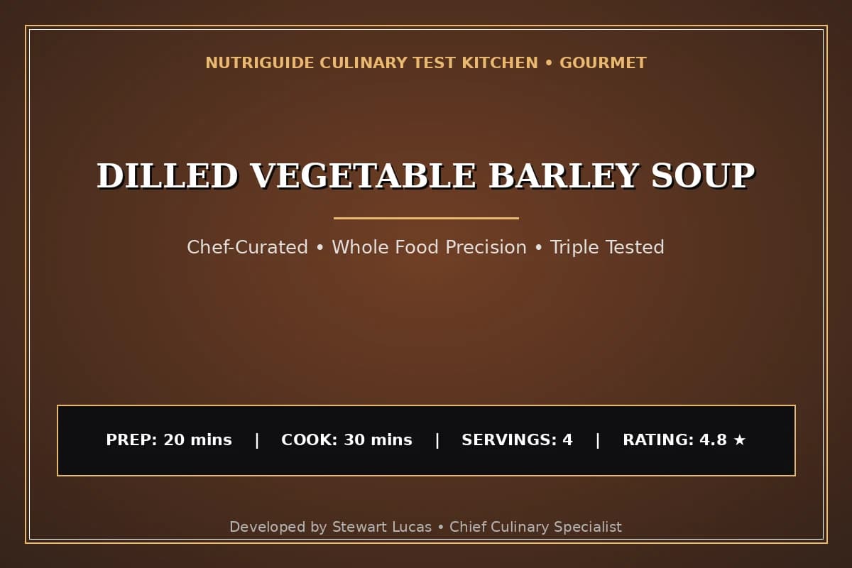 Dilled Vegetable Barley Soup