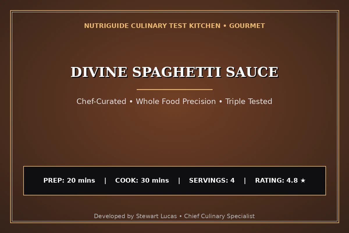 Divine Spaghetti Sauce