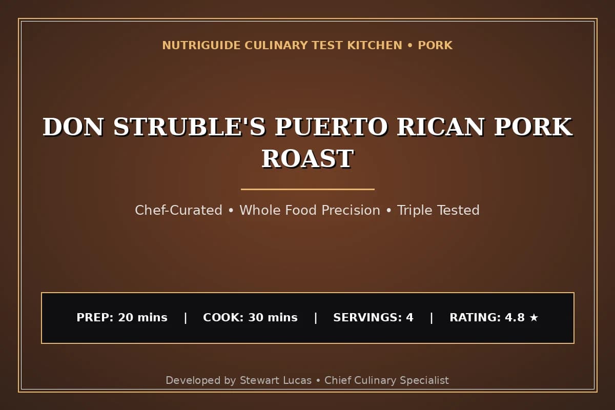 Don Struble'S Puerto Rican Pork Roast