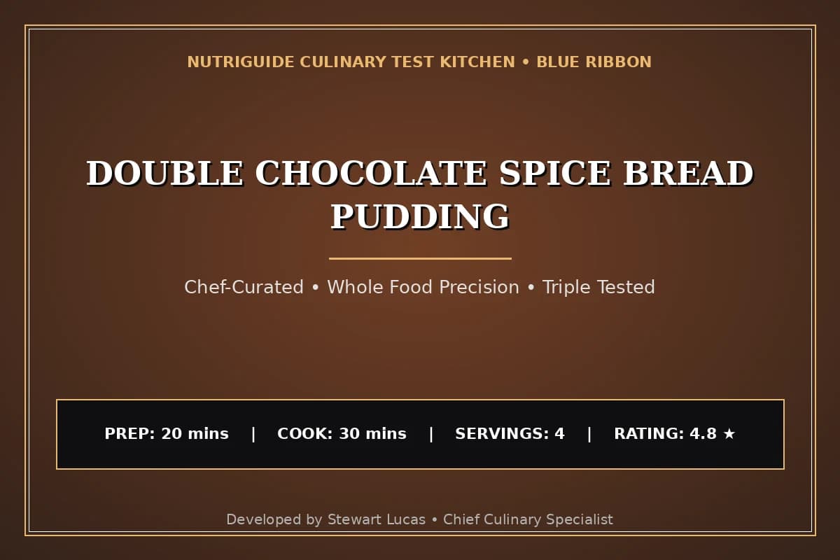 Double Chocolate Spice Bread Pudding