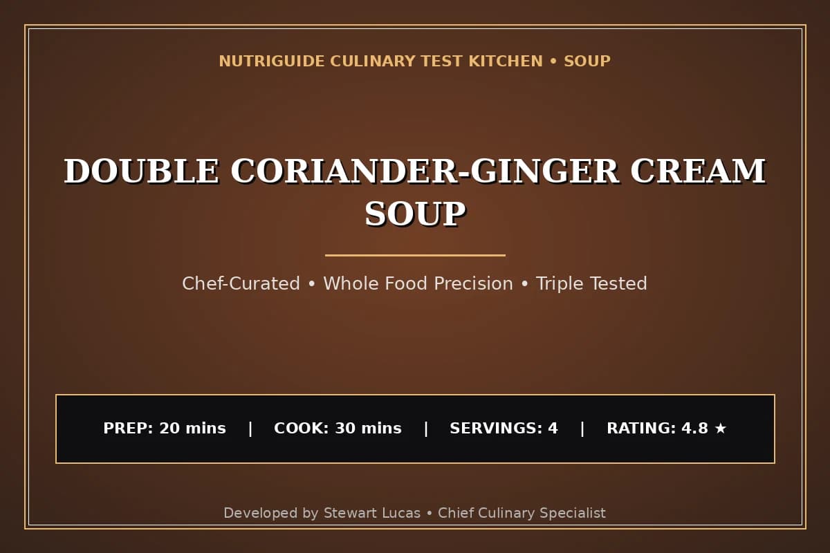 Double Coriander-Ginger Cream Soup