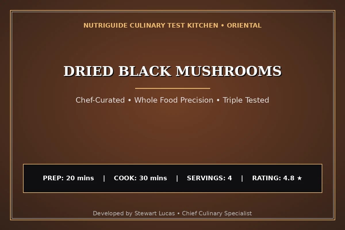 Dried Black Mushrooms