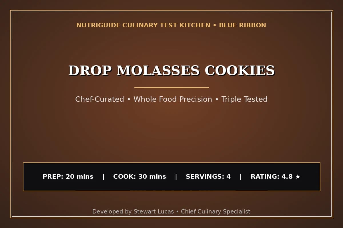 Drop Molasses Cookies