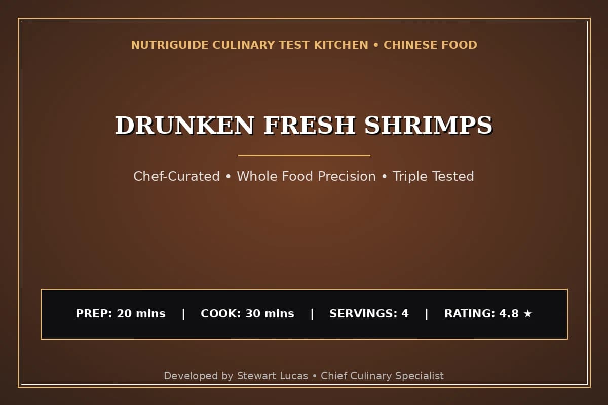 Drunken Fresh Shrimps