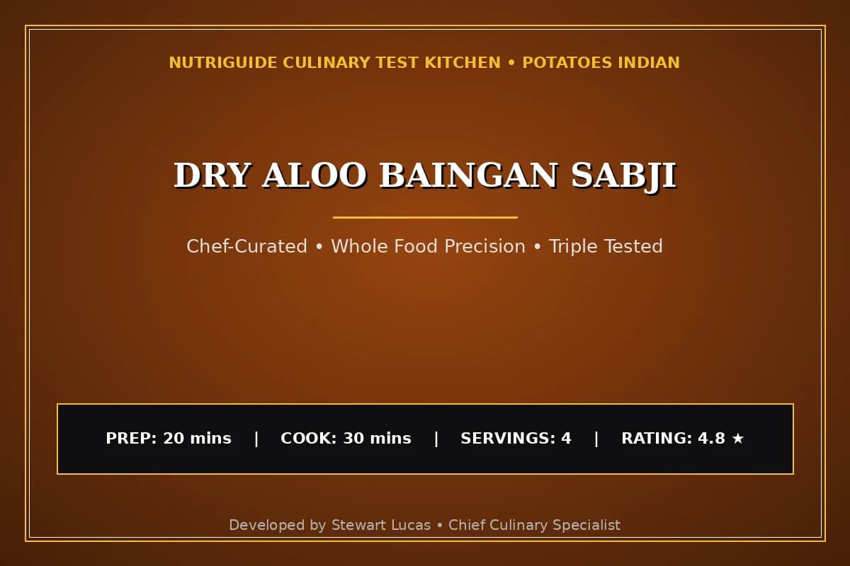 Dry Aloo Baingan Sabji