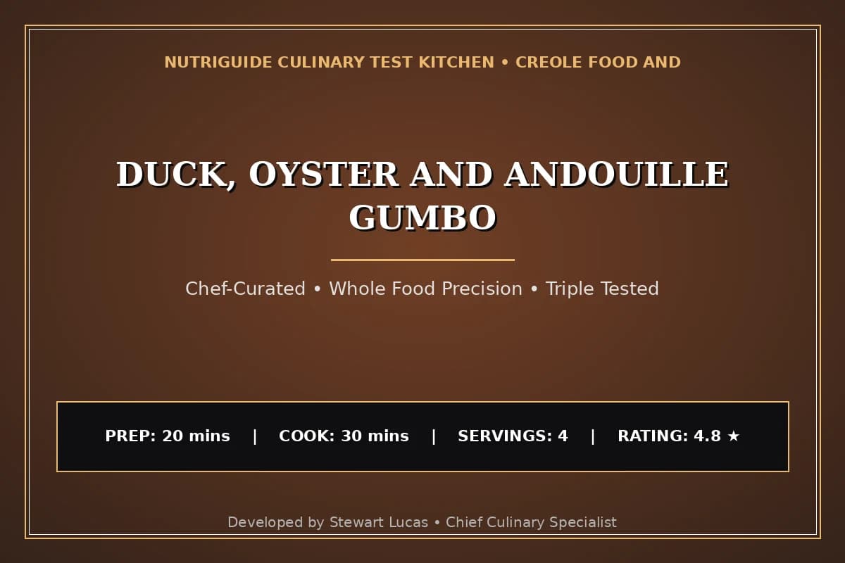 Duck, Oyster And Andouille Gumbo