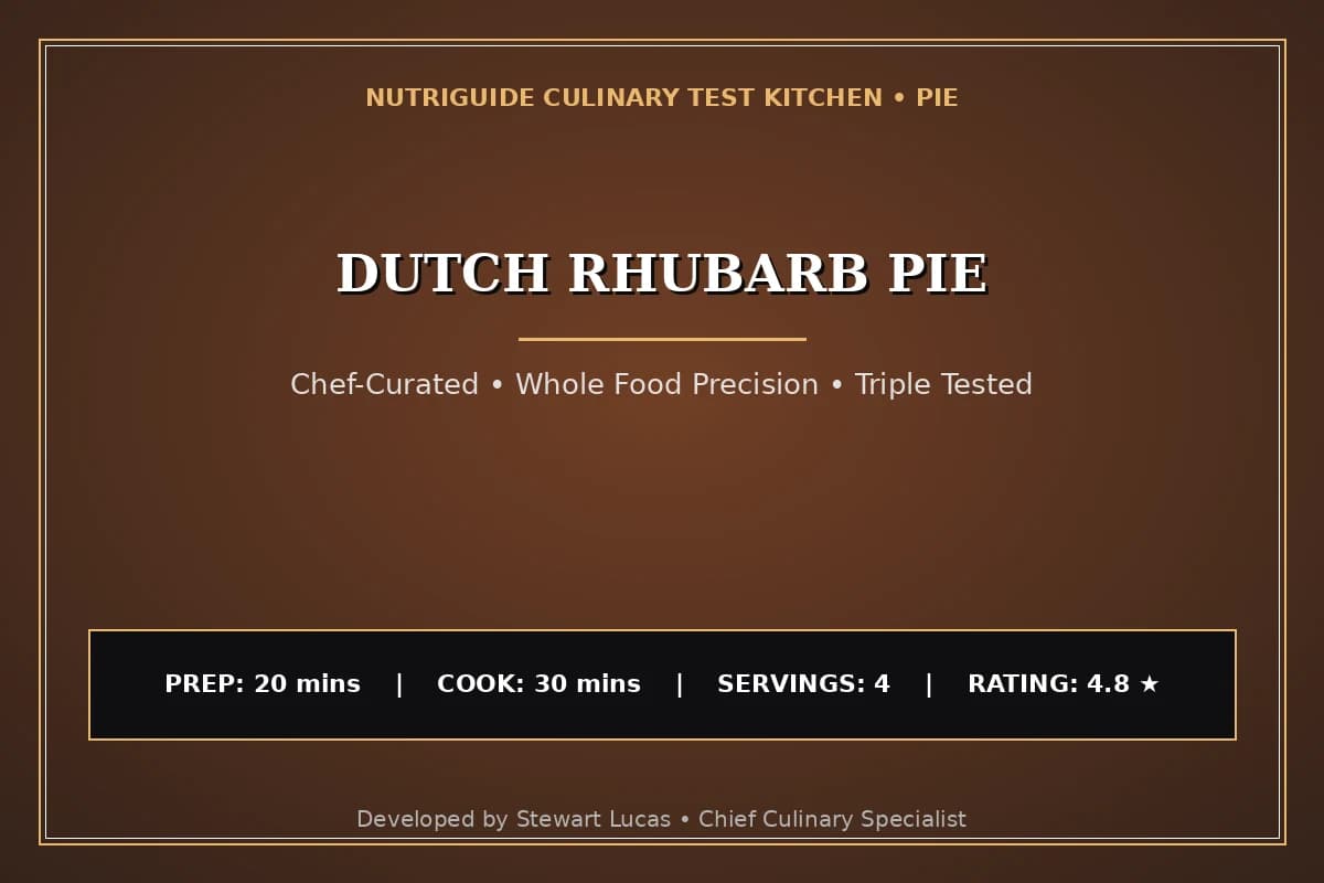 Dutch Rhubarb Pie