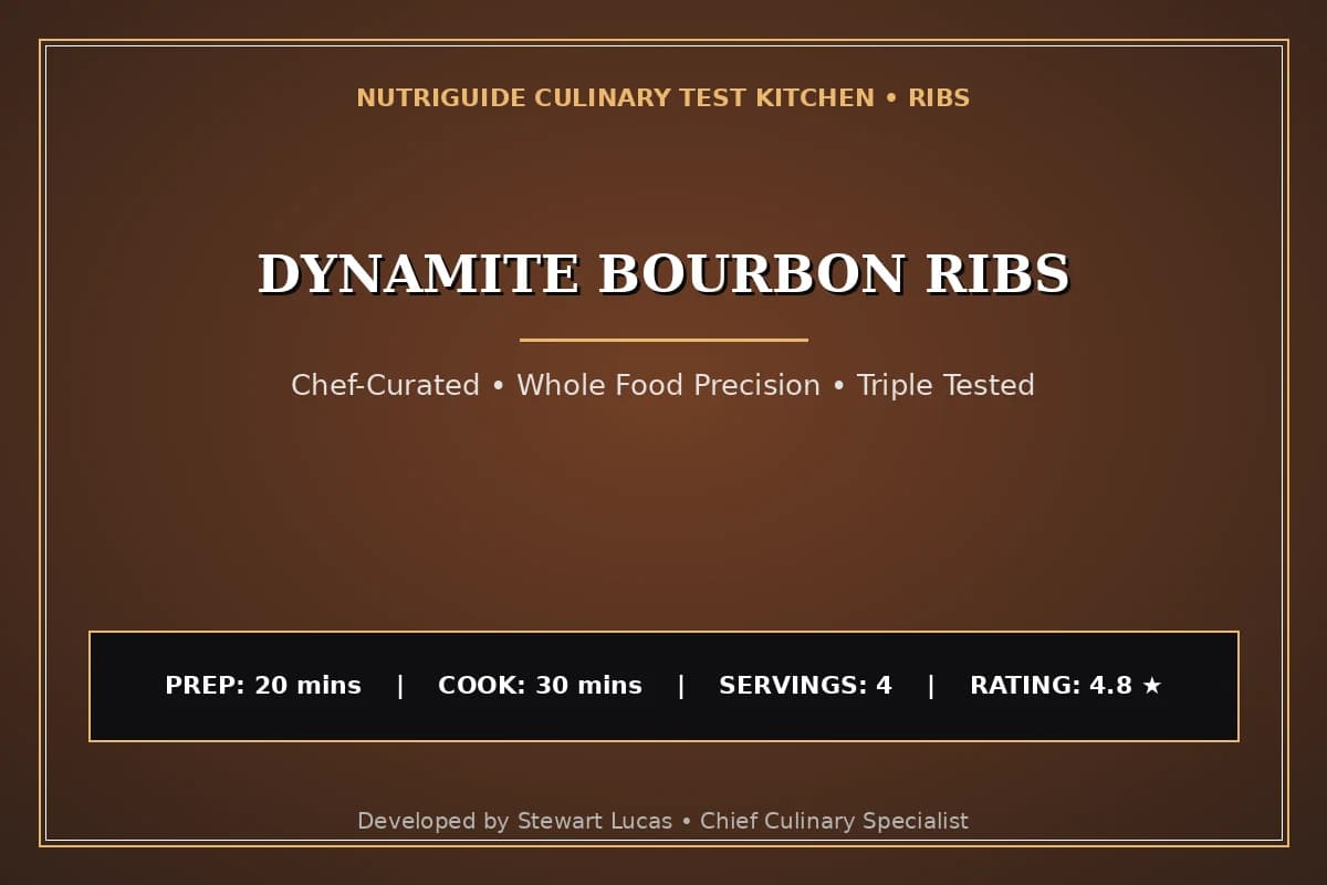 Dynamite Bourbon Ribs
