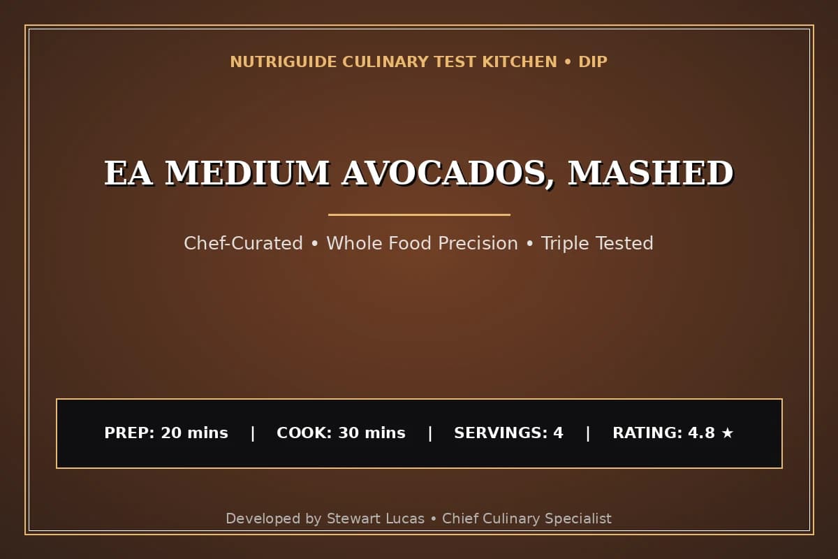 Ea Medium Avocados, Mashed