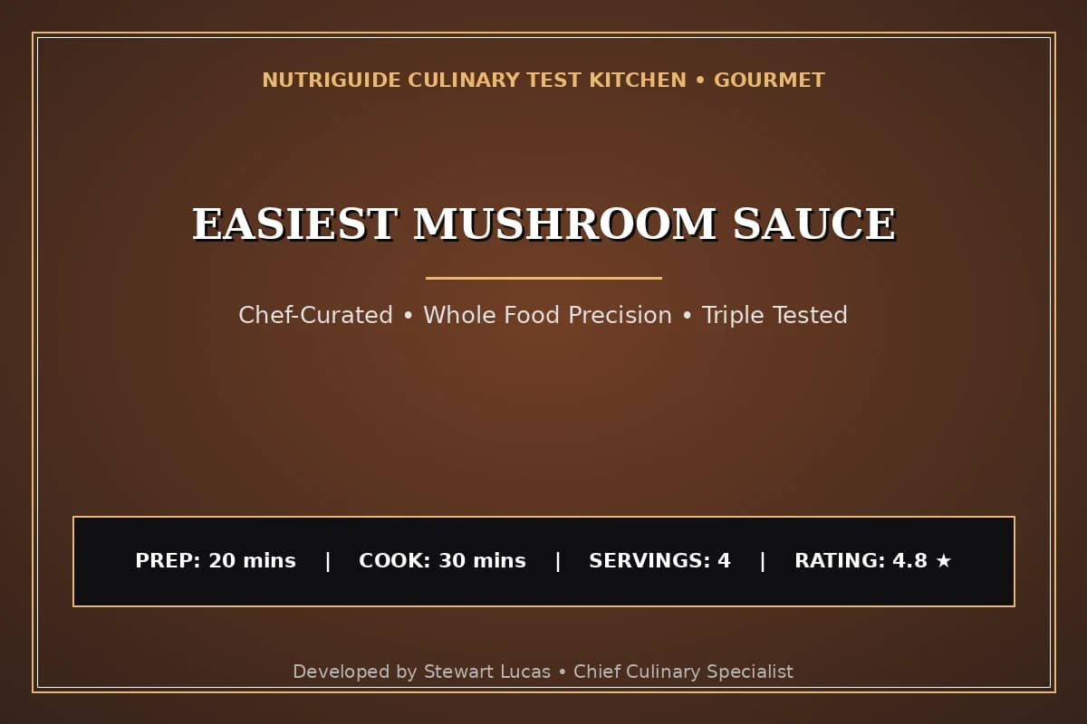 Easiest Mushroom Sauce