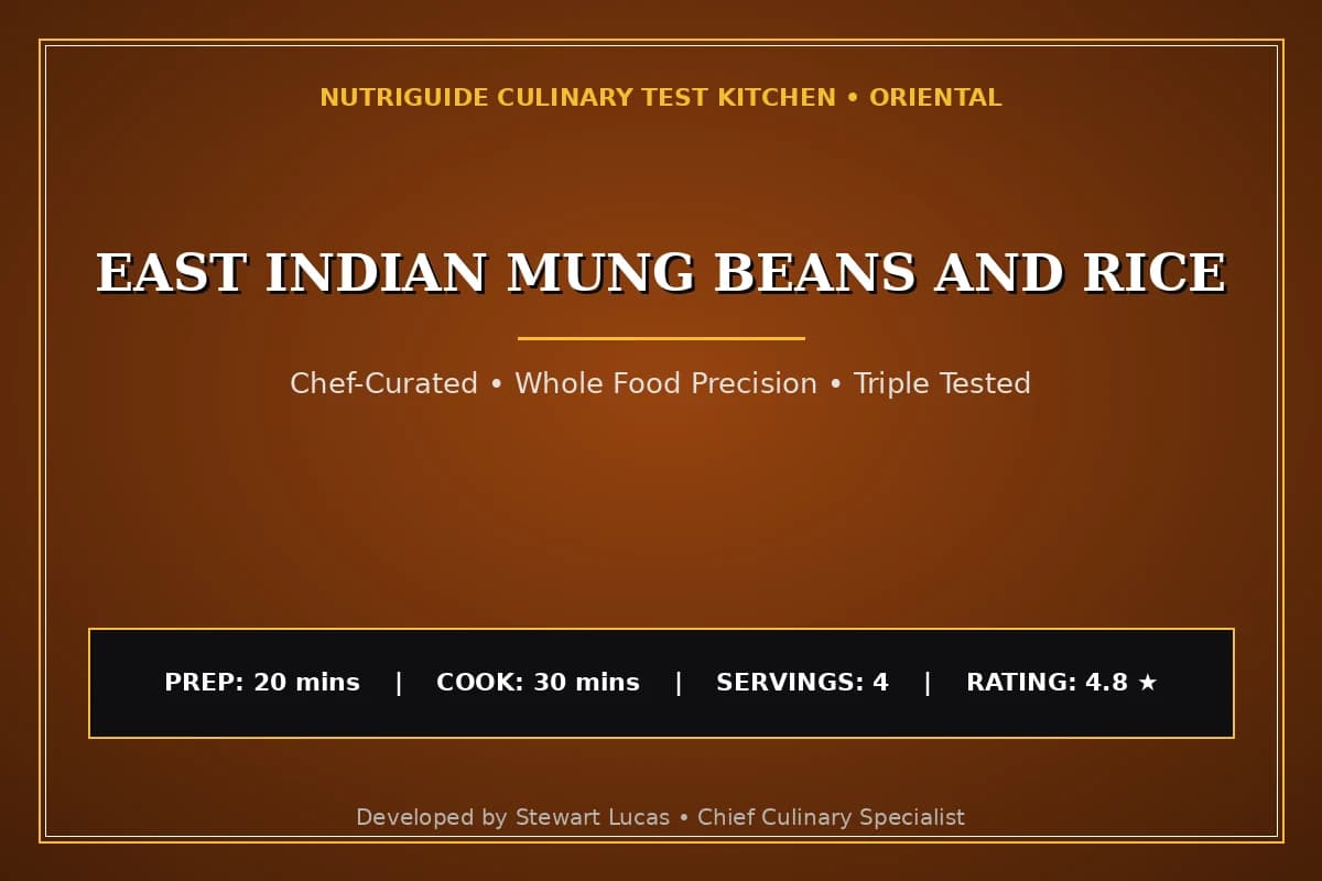 East Indian Mung Beans And Rice