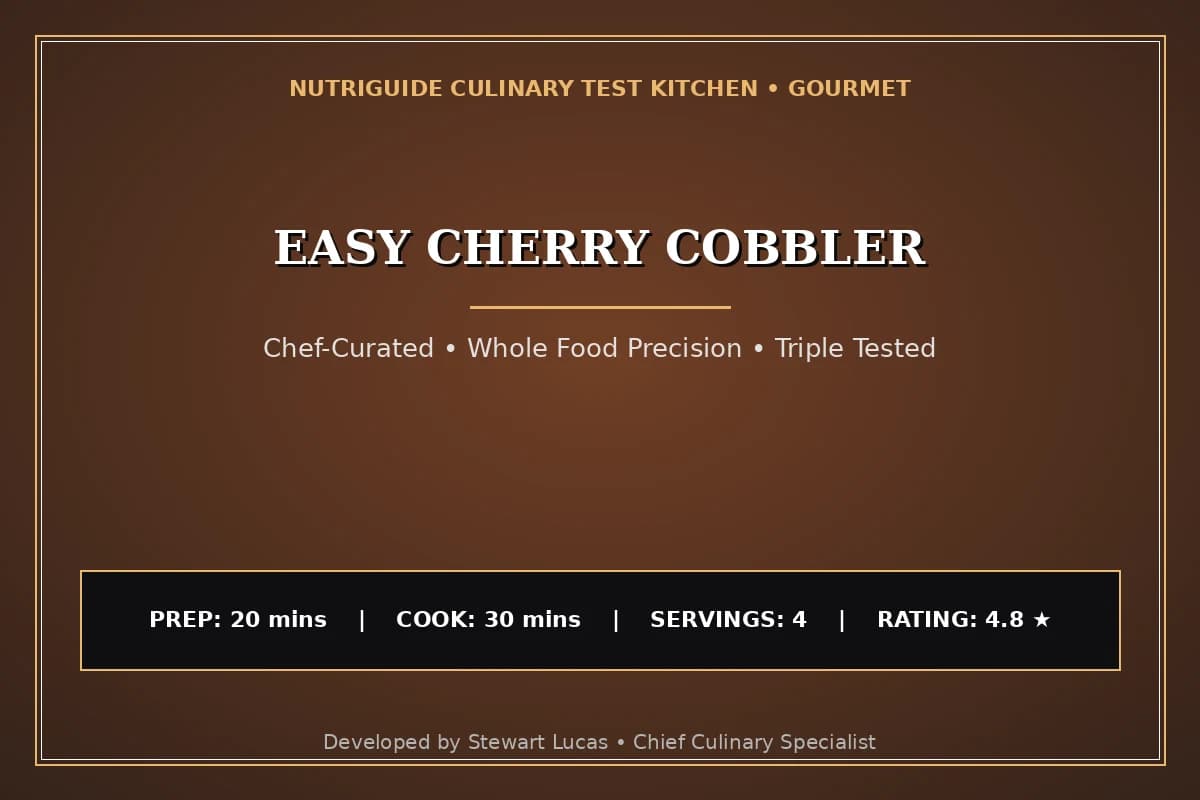 Easy Cherry Cobbler