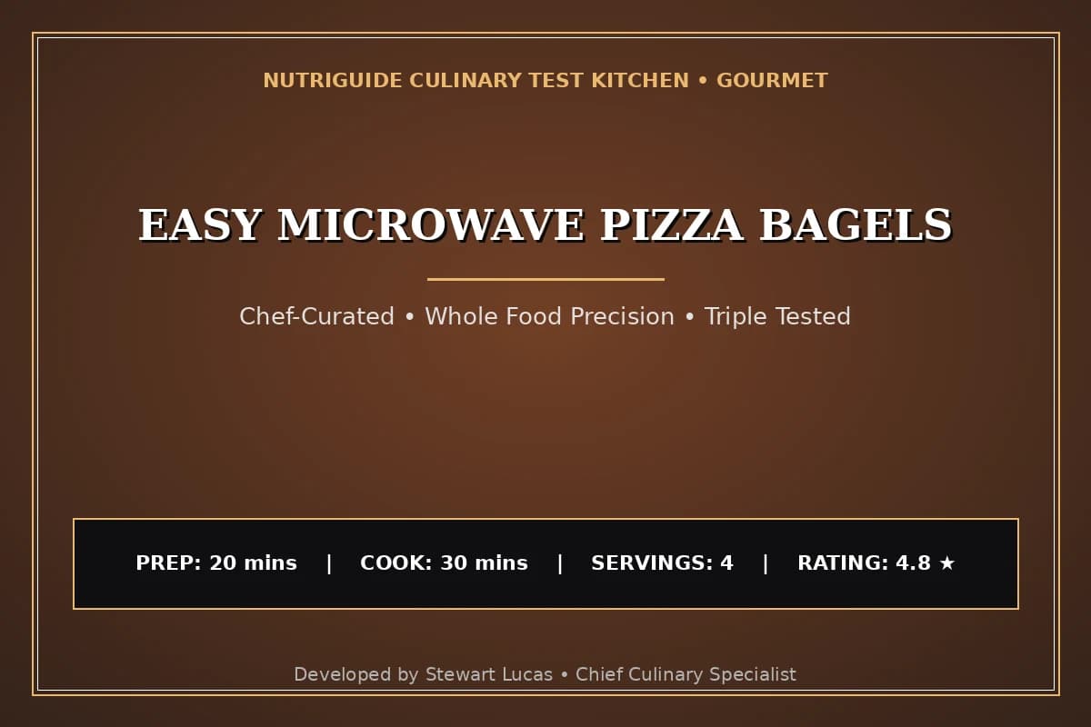 Easy Microwave Pizza Bagels