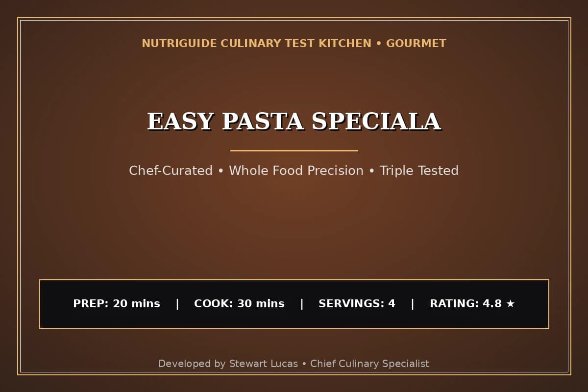 Easy Pasta Speciala