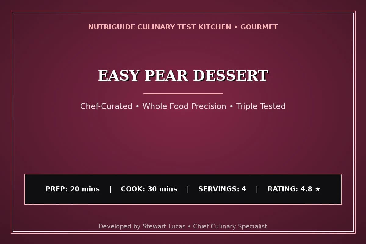 Easy Pear Dessert