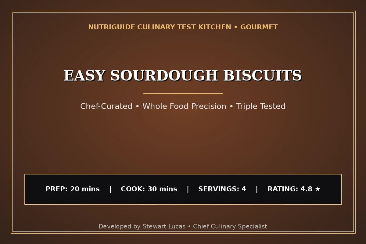 Easy Sourdough Biscuits