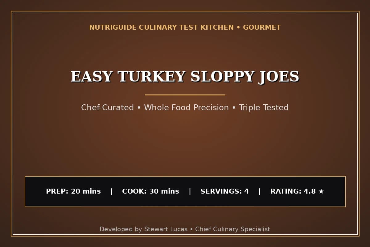 Easy Turkey Sloppy Joes