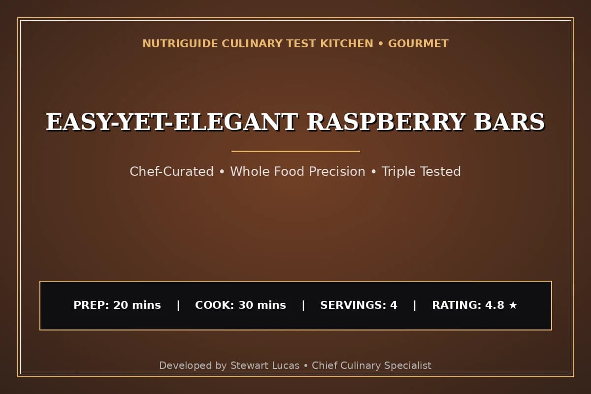 Easy-Yet-Elegant Raspberry Bars