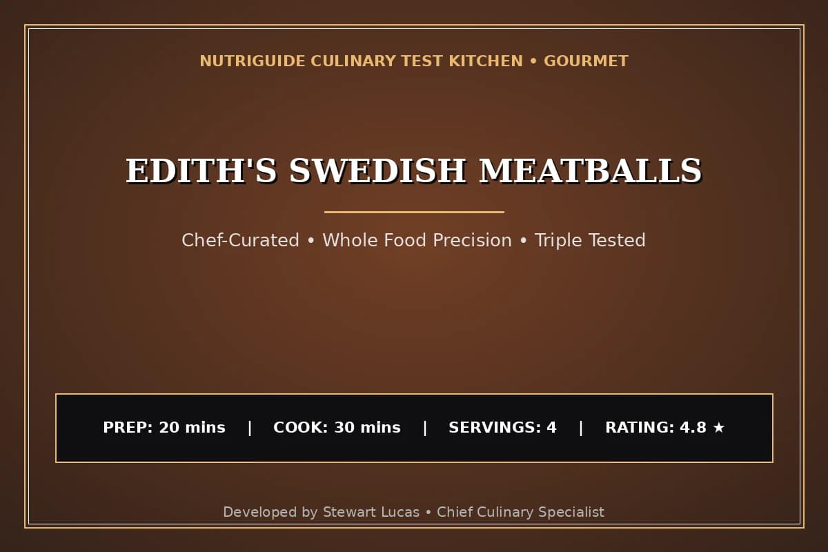 Edith'S Swedish Meatballs