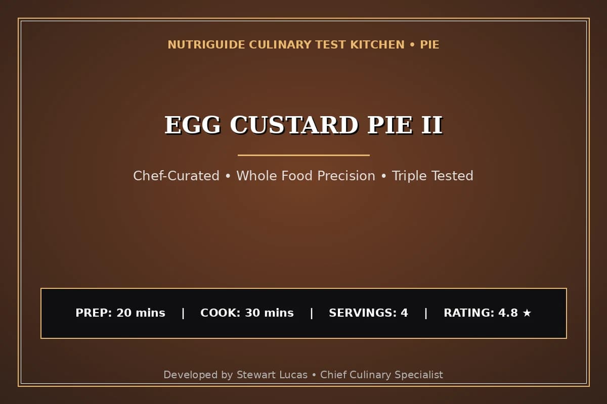 Egg Custard Pie Ii