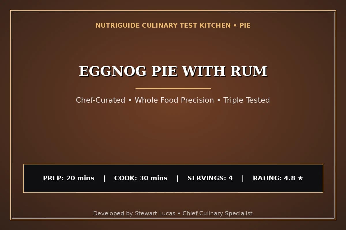 Eggnog Pie With Rum