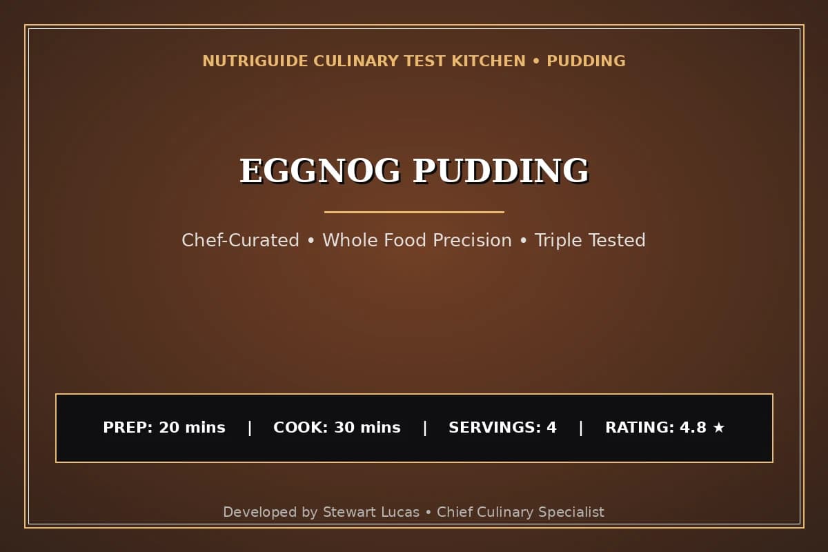 Eggnog Pudding