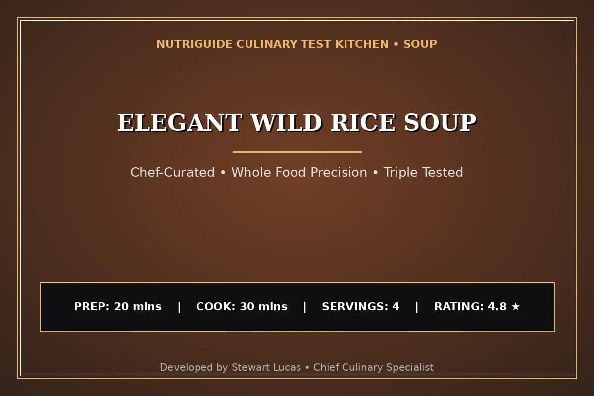 Elegant Wild Rice Soup