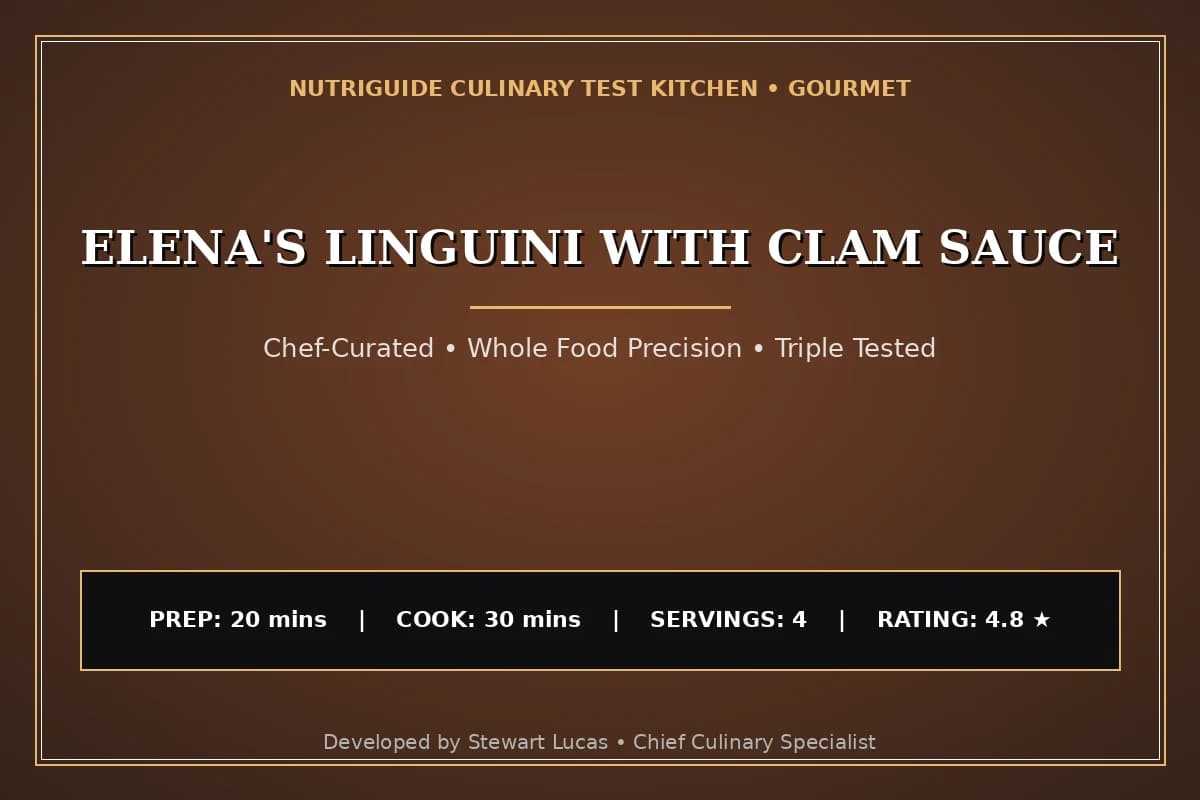 Elena'S Linguini With Clam Sauce