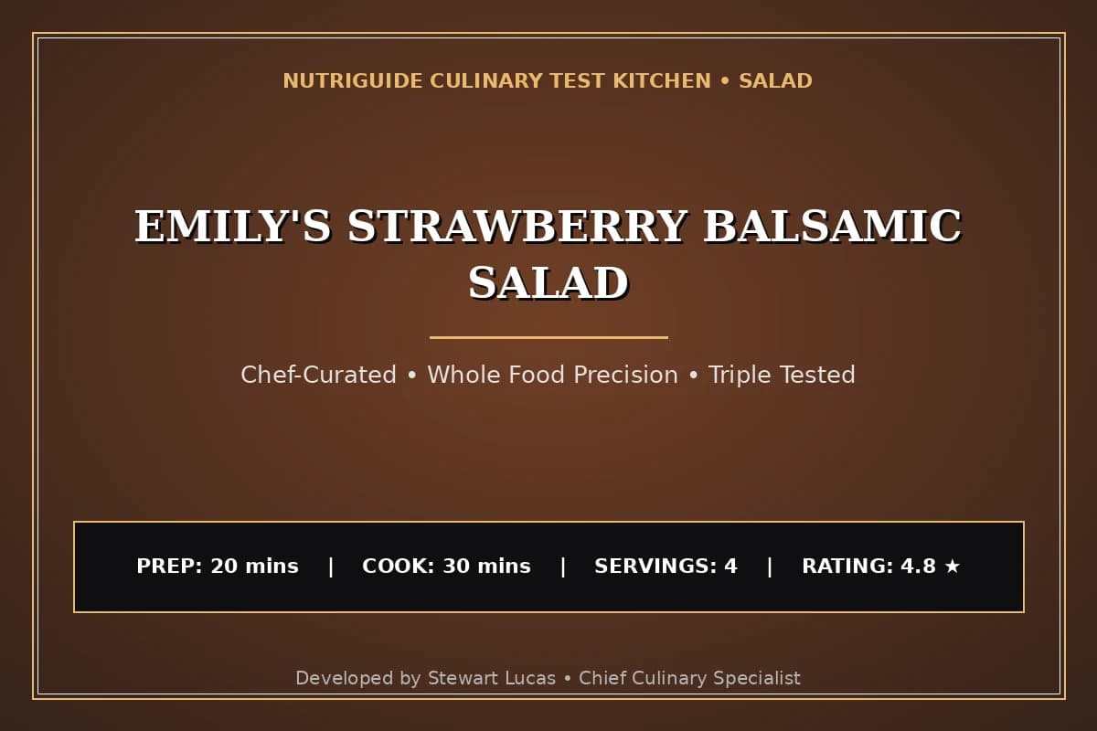 Emily'S Strawberry Balsamic Salad