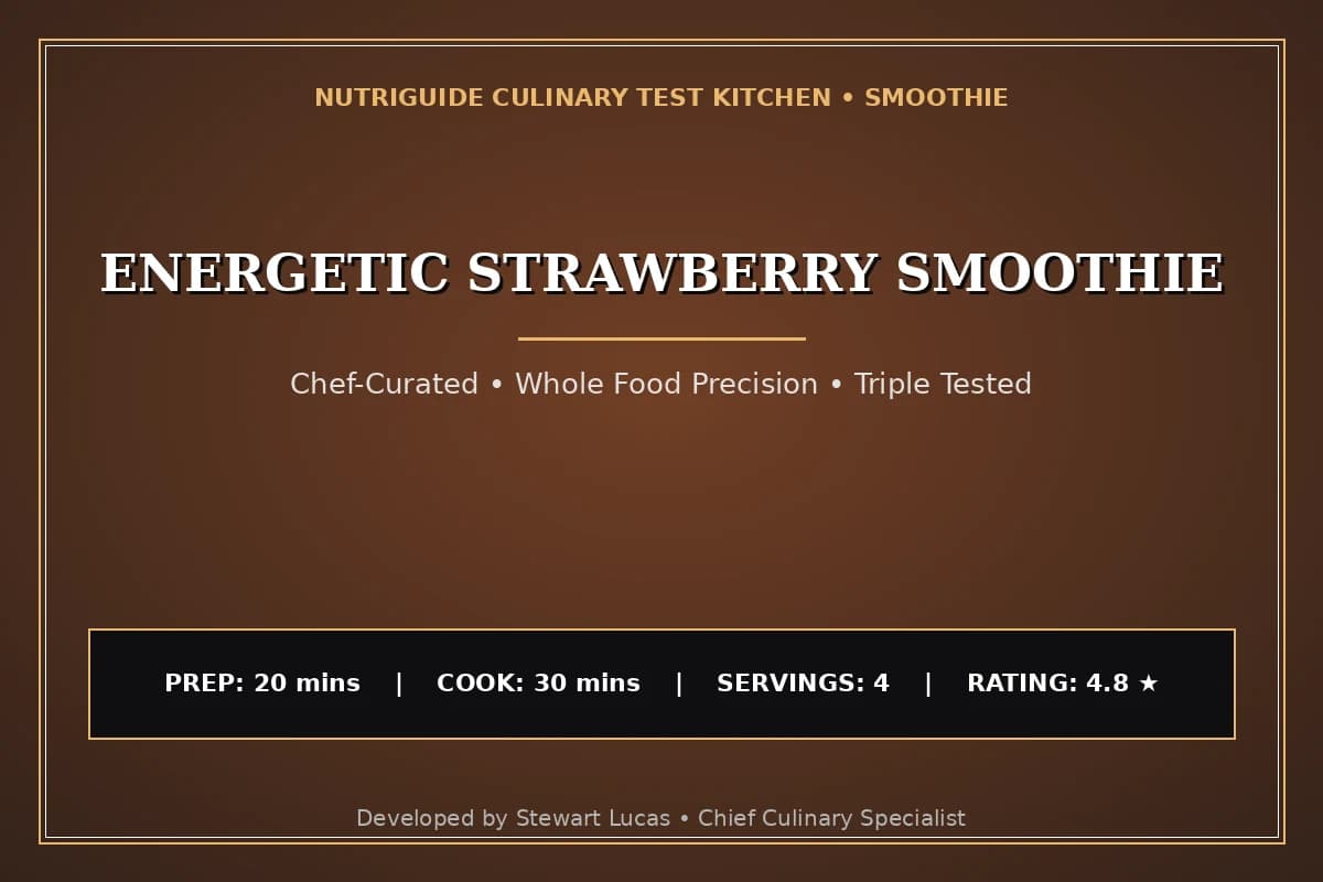 Energetic Strawberry Smoothie