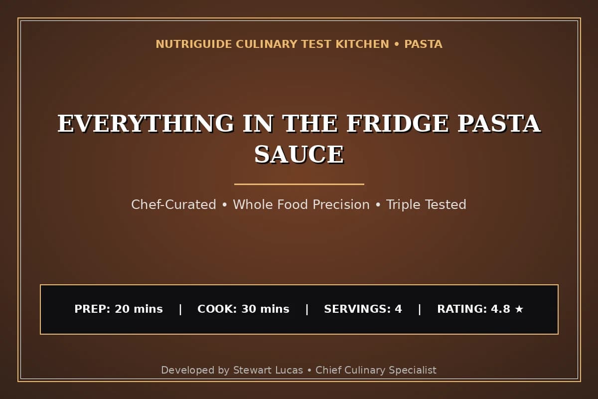 Everything In The Fridge Pasta Sauce