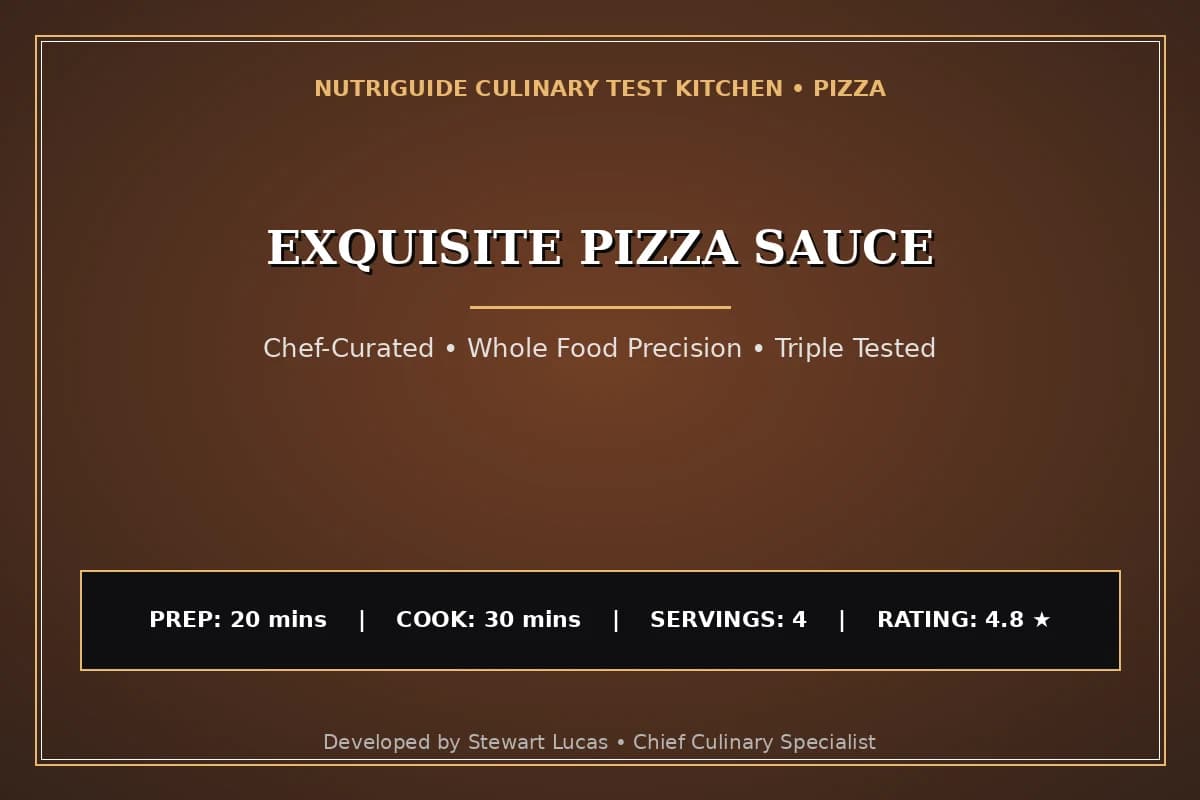 Exquisite Pizza Sauce