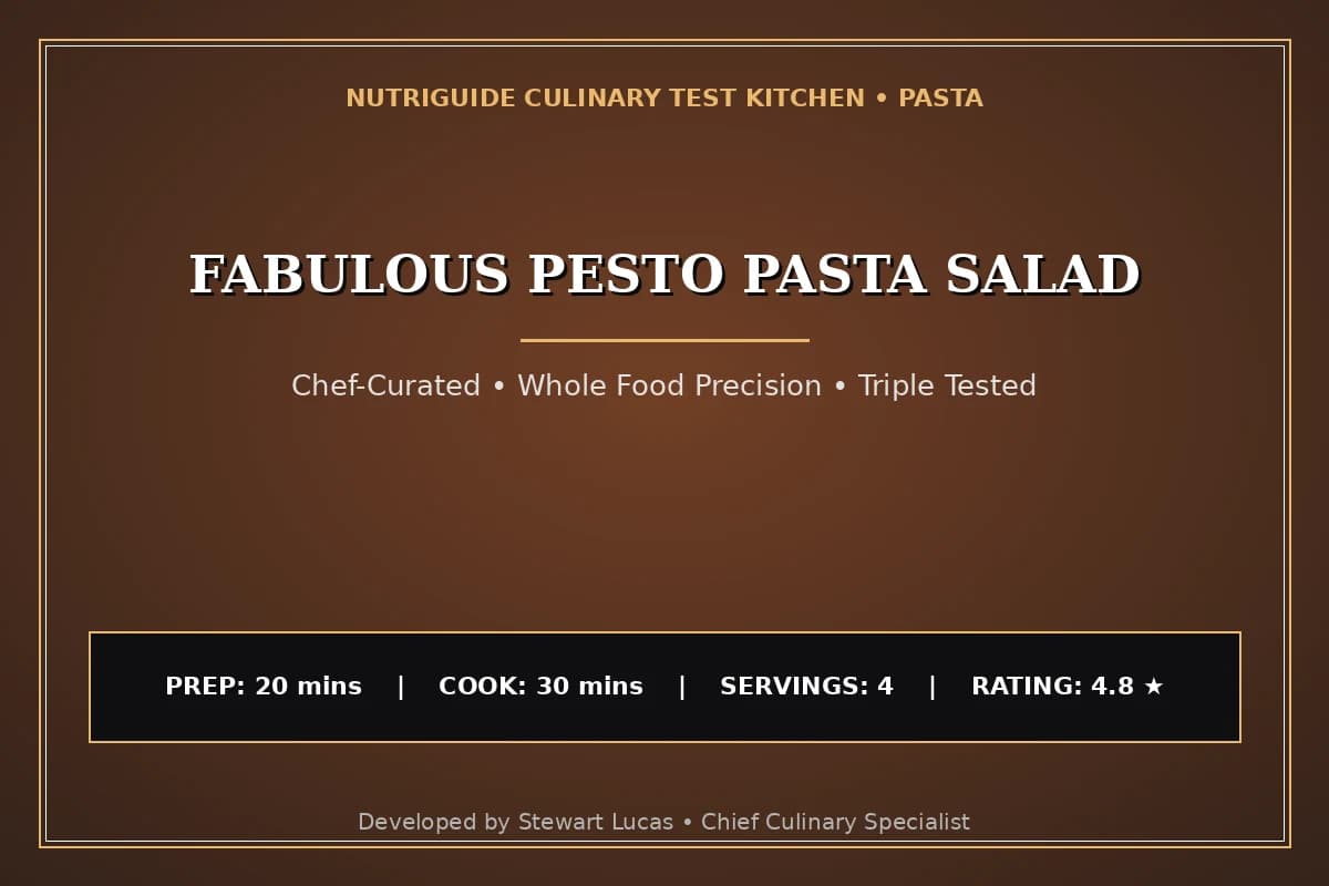 Fabulous Pesto Pasta Salad