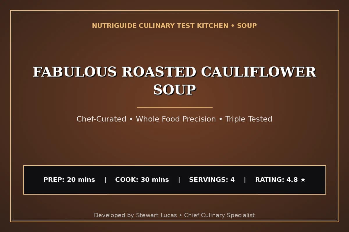 Fabulous Roasted Cauliflower Soup