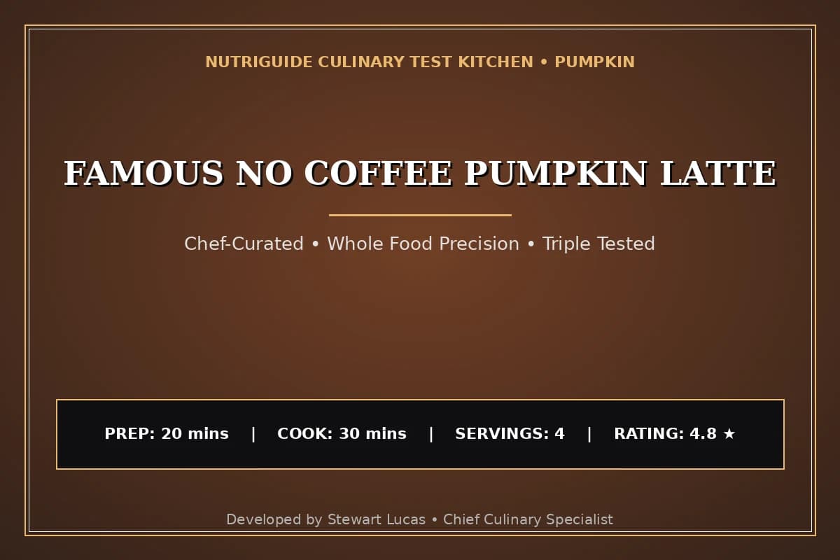 Famous No Coffee Pumpkin Latte