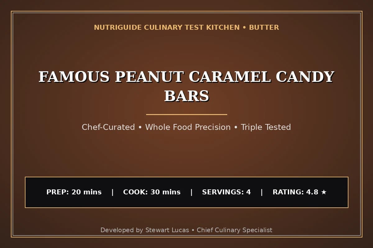 Famous Peanut Caramel Candy Bars