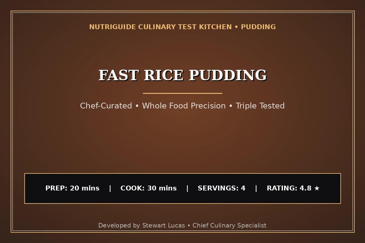 Fast Rice Pudding