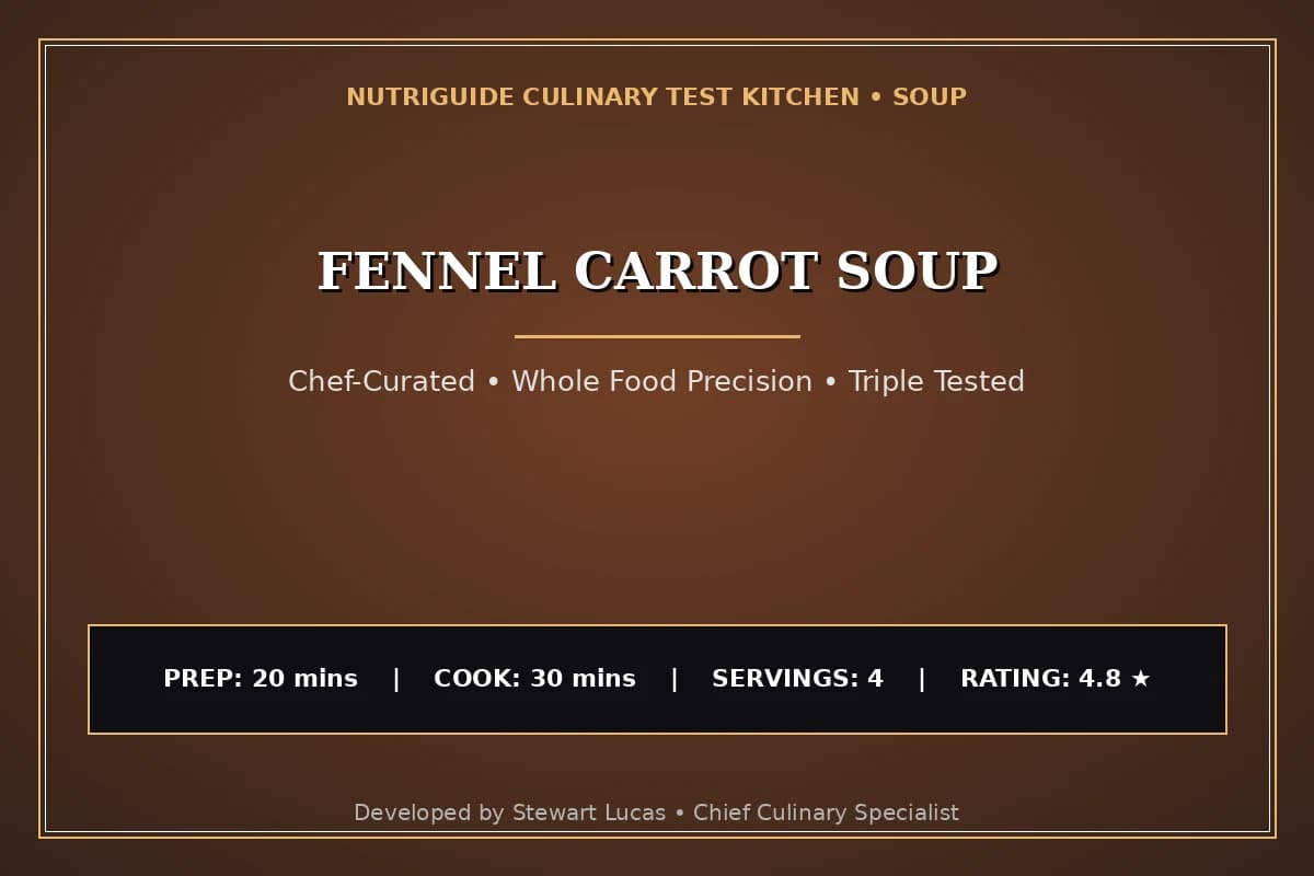 Fennel Carrot Soup