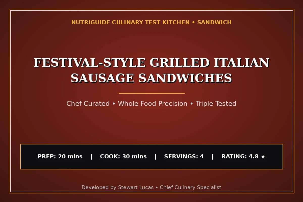 Festival-Style Grilled Italian Sausage Sandwiches