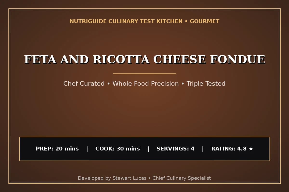 Feta And Ricotta Cheese Fondue