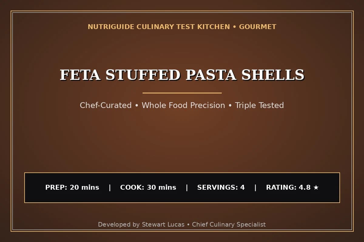 Feta Stuffed Pasta Shells