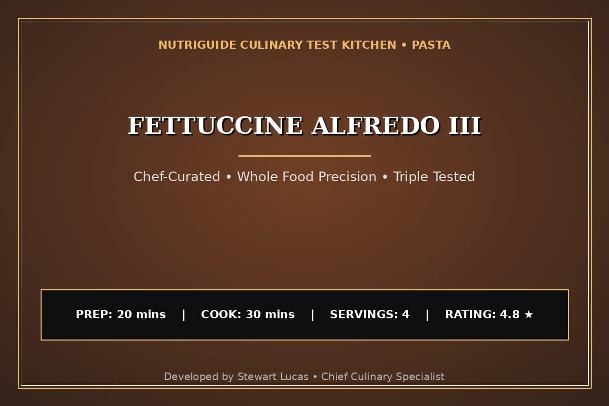 Fettuccine Alfredo Iii