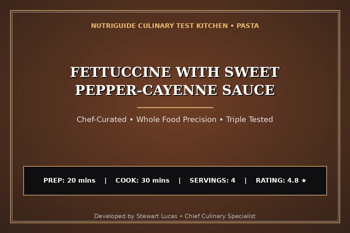 Fettuccine With Sweet Pepper-Cayenne Sauce
