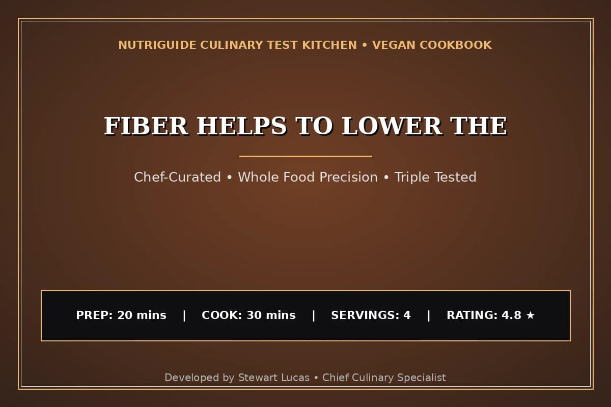 Fiber Helps To Lower The