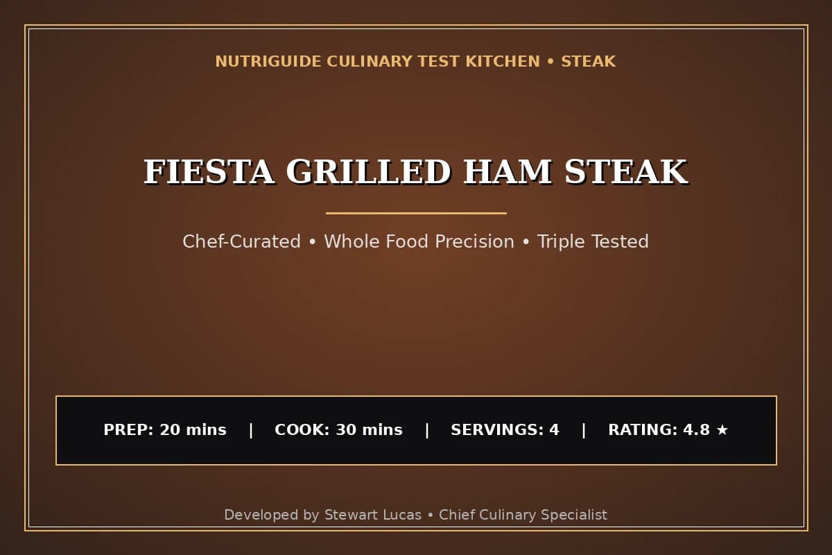Fiesta Grilled Ham Steak