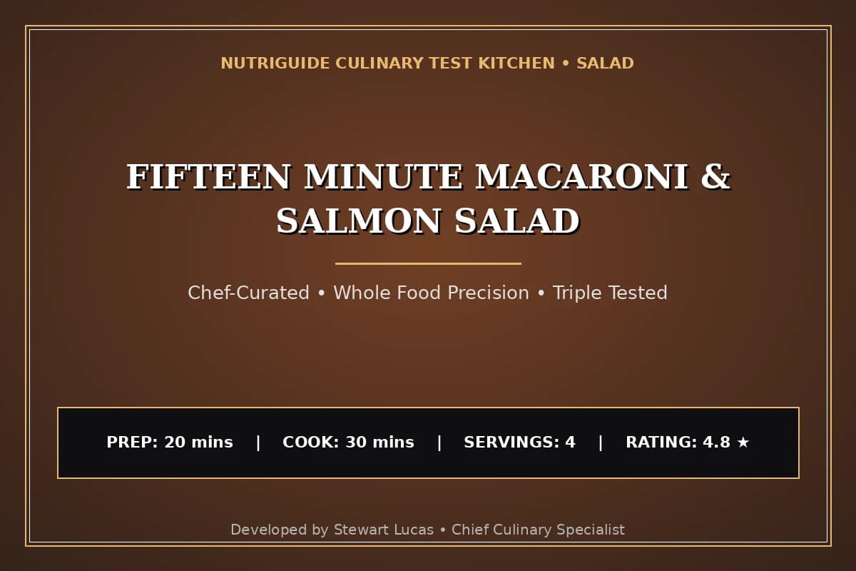 Fifteen Minute Macaroni & Salmon Salad