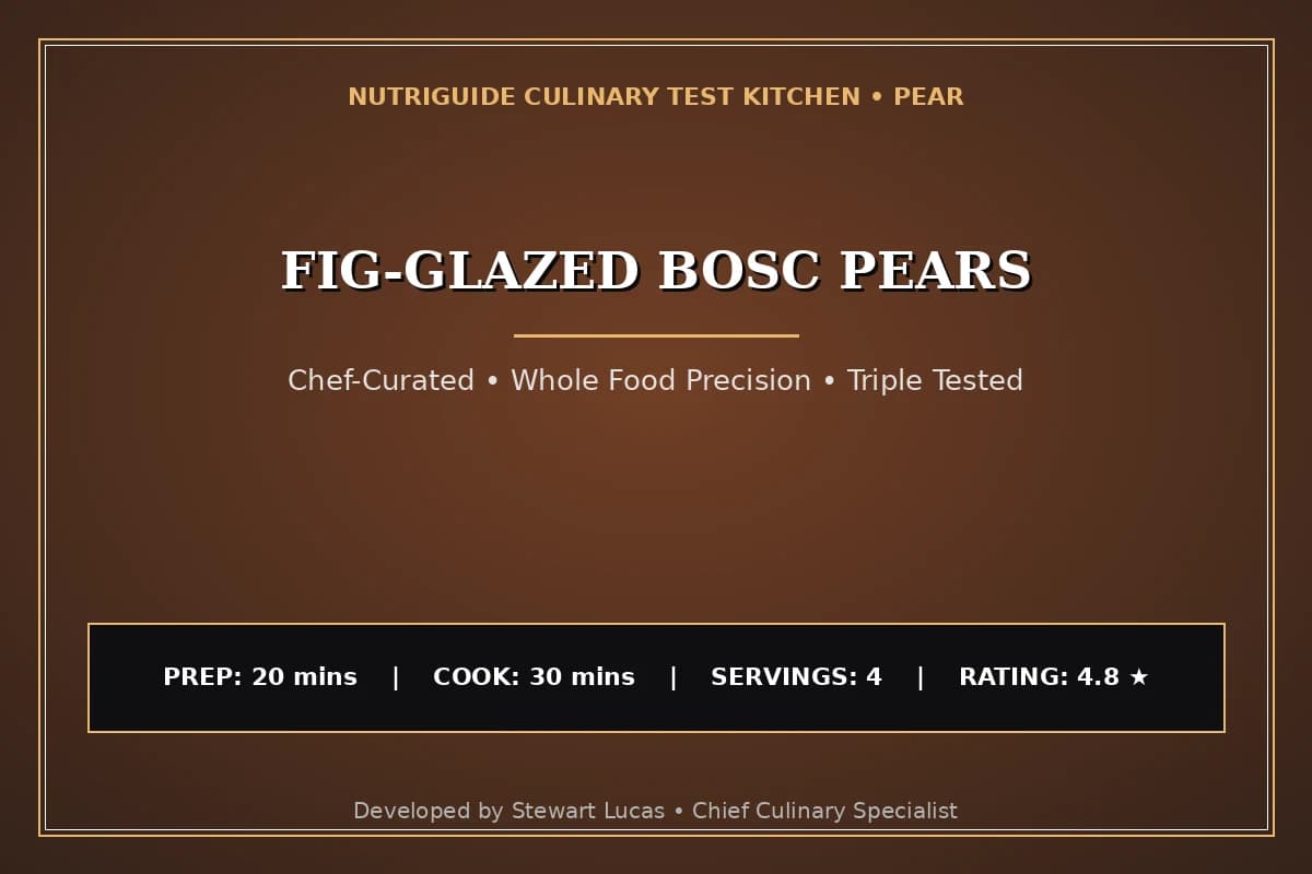 Fig-Glazed Bosc Pears